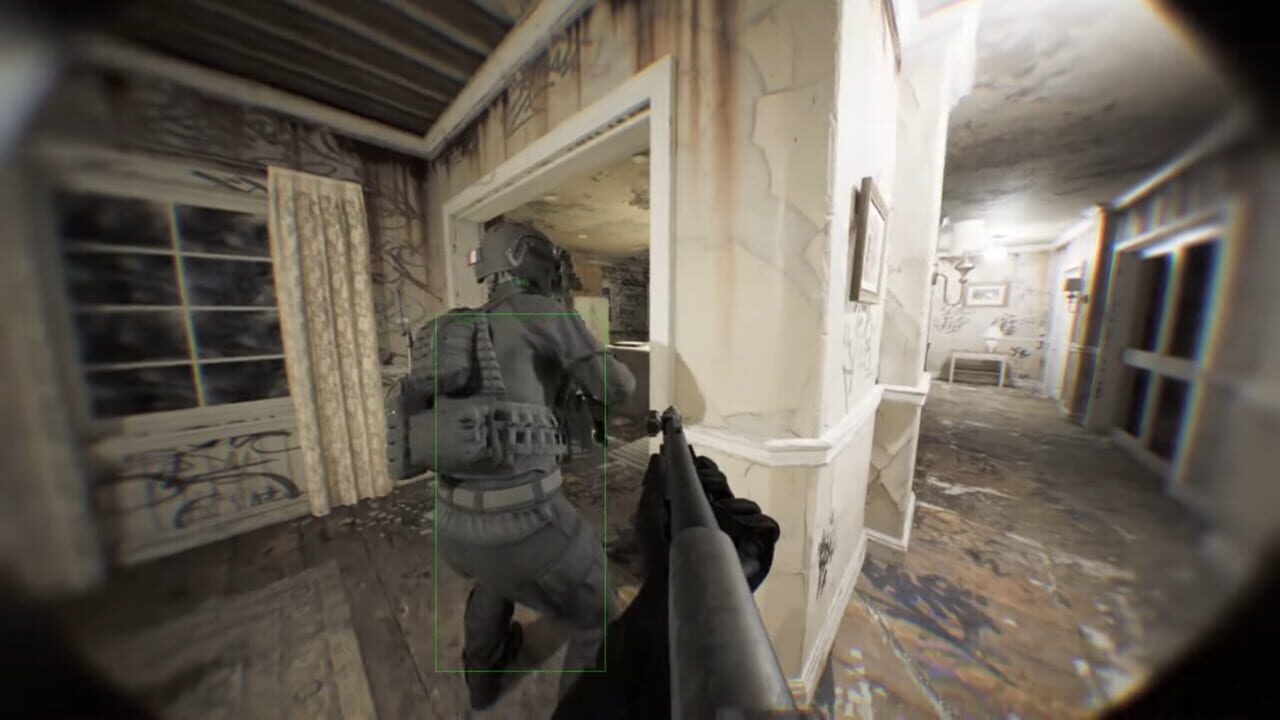 Bodycam aimbot FOV circle and bone lock overlay on Windows PC